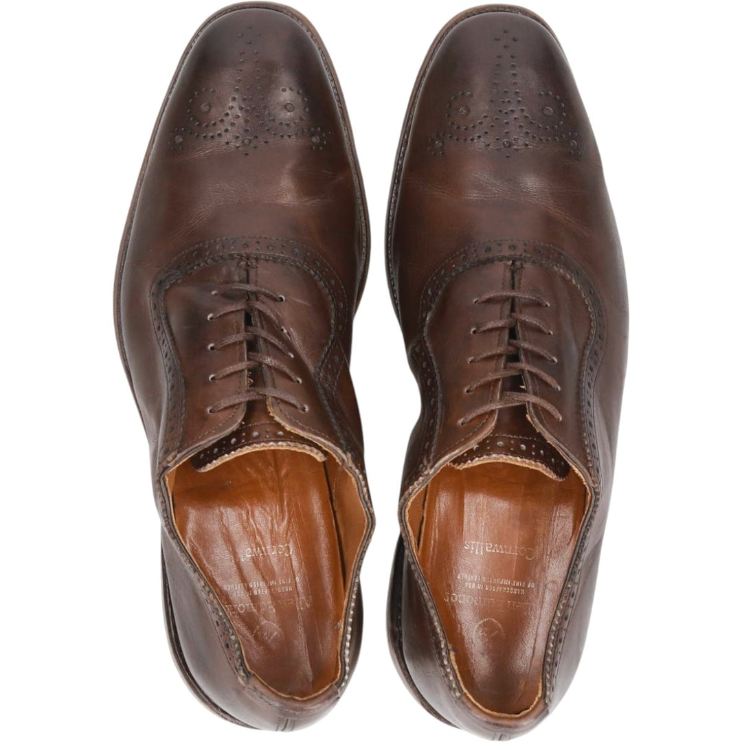 Allen Edmonds Cornwallis Plain Toe Shoes, Made in USA, Size 9D Men's 27.0cm genuine leather brown type Vintage Second Hand