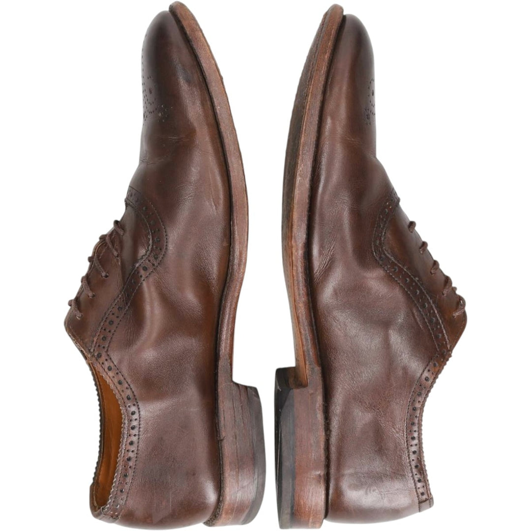 Allen Edmonds Cornwallis Plain Toe Shoes, Made in USA, Size 9D Men's 27.0cm genuine leather brown type Vintage Second Hand