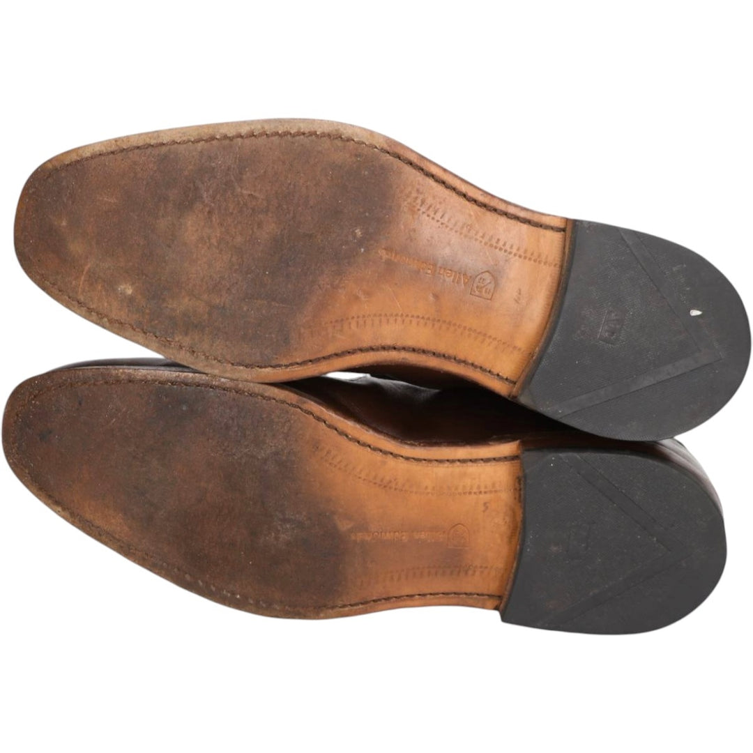 Allen Edmonds Cornwallis Plain Toe Shoes, Made in USA, Size 9D Men's 27.0cm genuine leather brown type Vintage Second Hand