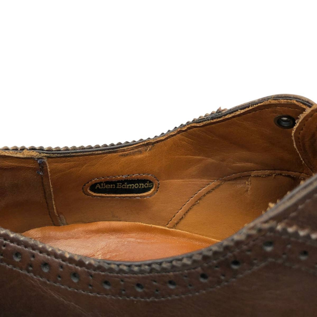Allen Edmonds Cornwallis Plain Toe Shoes, Made in USA, Size 9D Men's 27.0cm genuine leather brown type Vintage Second Hand