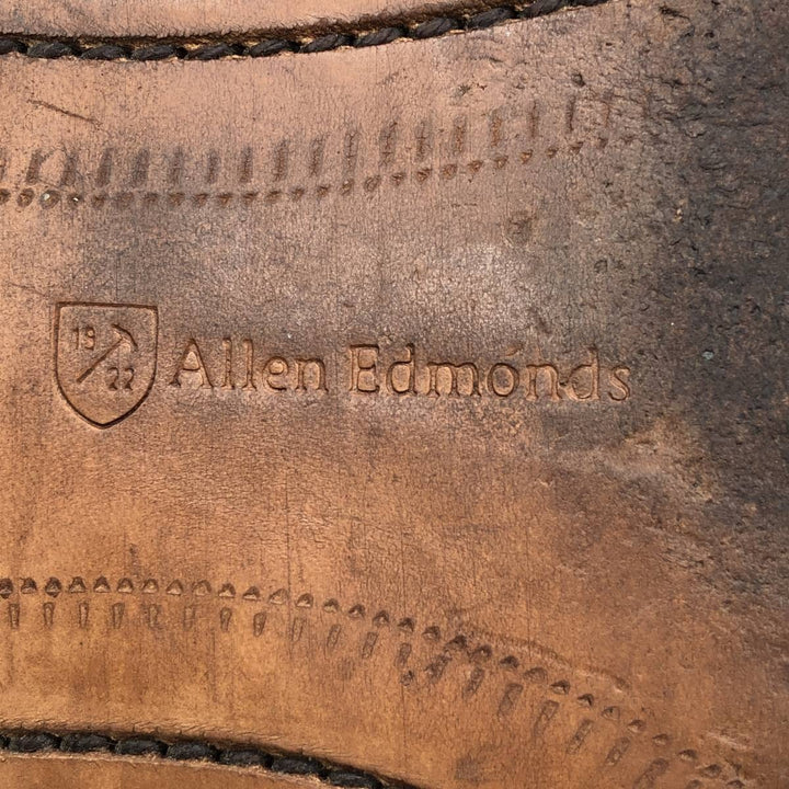 Allen Edmonds Cornwallis Plain Toe Shoes, Made in USA, Size 9D Men's 27.0cm genuine leather brown type Vintage Second Hand