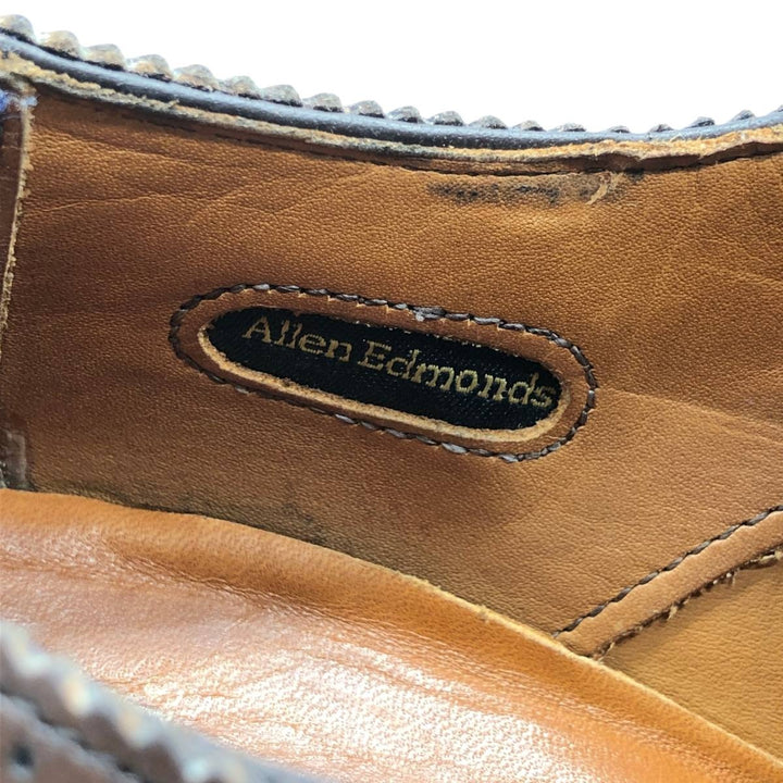 Allen Edmonds Cornwallis Plain Toe Shoes, Made in USA, Size 9D Men's 27.0cm genuine leather brown type Vintage Second Hand