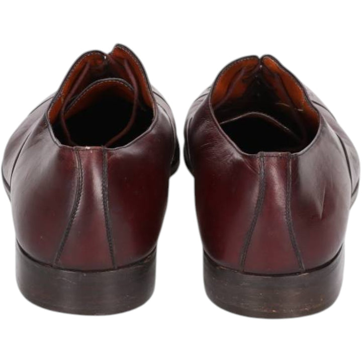 Salvatore Ferragamo semi-brogue straight-tip shoes, made in Italy, size 10 1/2D Men's 28.5cm unclear burgundy type Vintage Second Hand