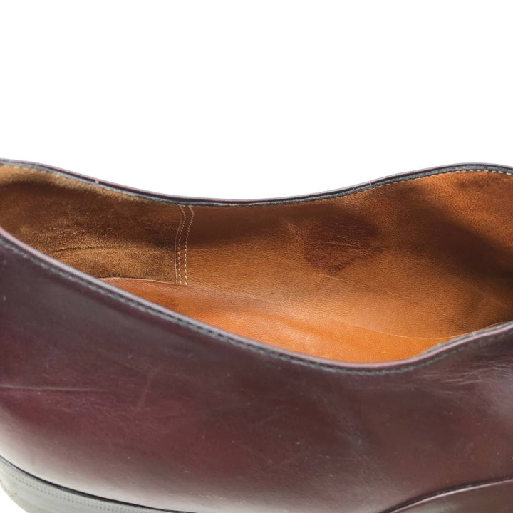 Salvatore Ferragamo semi-brogue straight-tip shoes, made in Italy, size 10 1/2D Men's 28.5cm unclear burgundy type Vintage Second Hand