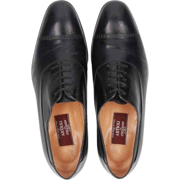 ARTIOLI Straight-tip shoes, Made in Italy, Size 9 1/2 D Men's 27.5cm unclear black type Vintage Second Hand