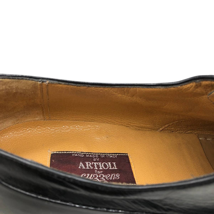 ARTIOLI Straight-tip shoes, Made in Italy, Size 9 1/2 D Men's 27.5cm unclear black type Vintage Second Hand