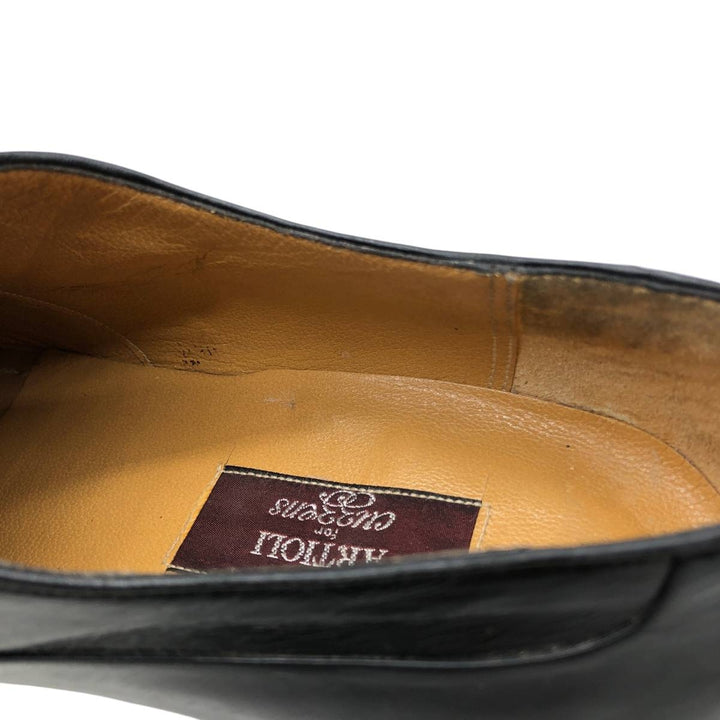 ARTIOLI Straight-tip shoes, Made in Italy, Size 9 1/2 D Men's 27.5cm unclear black type Vintage Second Hand