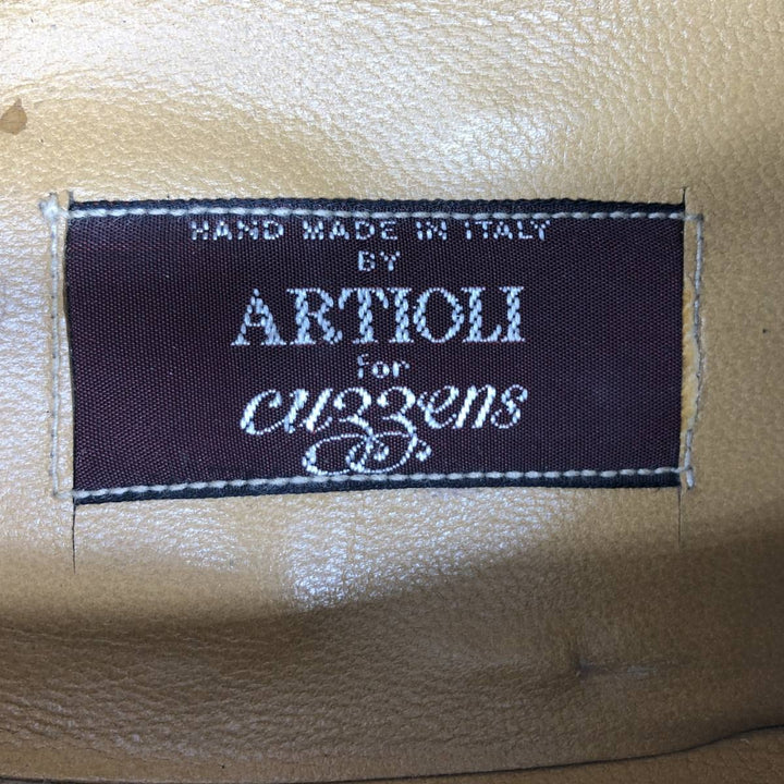 ARTIOLI Straight-tip shoes, Made in Italy, Size 9 1/2 D Men's 27.5cm unclear black type Vintage Second Hand