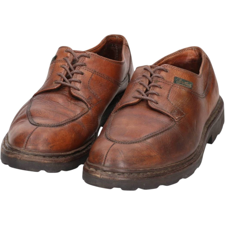 Paraboot U-tip shoes, made in France. Men's 26.0cm genuine leather brown type Vintage Second Hand