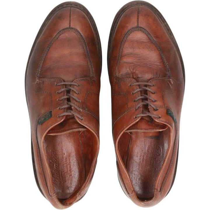 Paraboot U-tip shoes, made in France. Men's 26.0cm genuine leather brown type Vintage Second Hand
