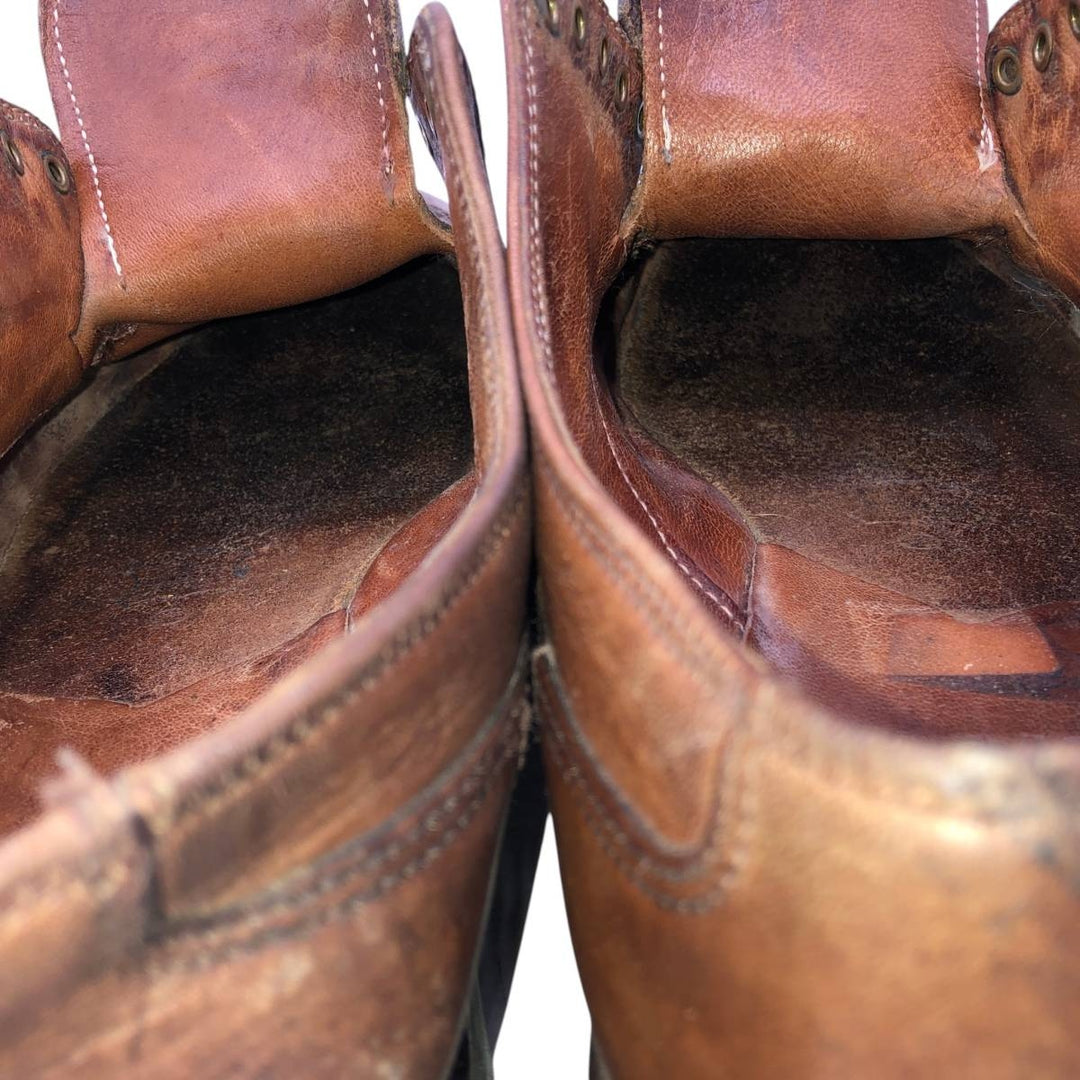 Paraboot U-tip shoes, made in France. Men's 26.0cm genuine leather brown type Vintage Second Hand