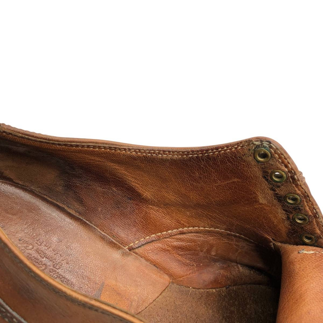 Paraboot U-tip shoes, made in France. Men's 26.0cm genuine leather brown type Vintage Second Hand