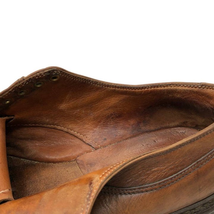 Paraboot U-tip shoes, made in France. Men's 26.0cm genuine leather brown type Vintage Second Hand