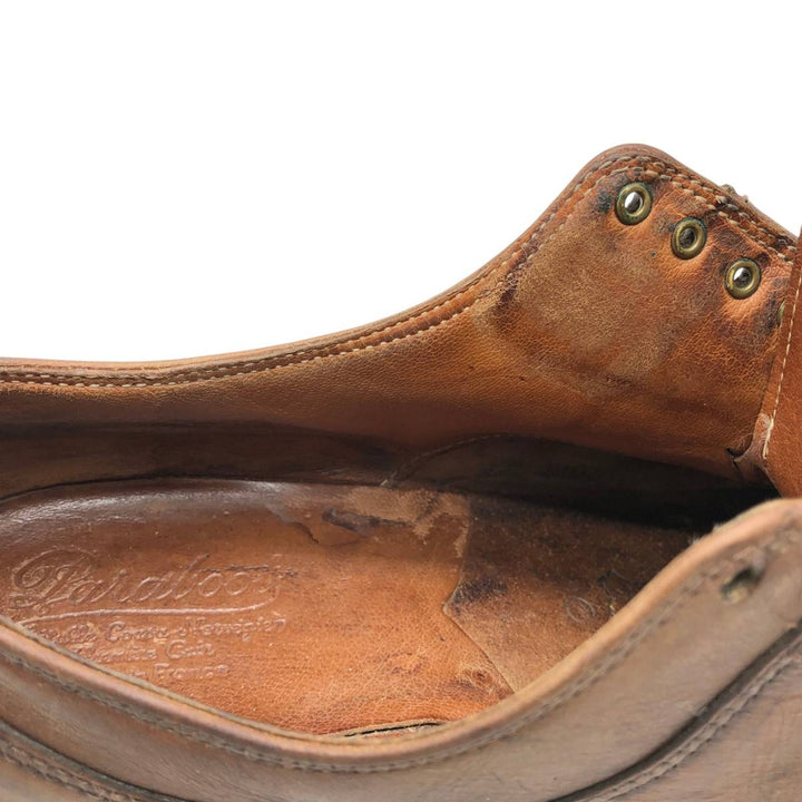 Paraboot U-tip shoes, made in France. Men's 26.0cm genuine leather brown type Vintage Second Hand