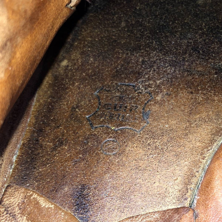 Paraboot U-tip shoes, made in France. Men's 26.0cm genuine leather brown type Vintage Second Hand
