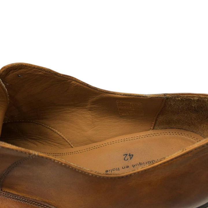 DEVRED Plain Toe Shoes, Made in Italy, Size 42 Men's 28.0cm unclear brown type Vintage Second Hand