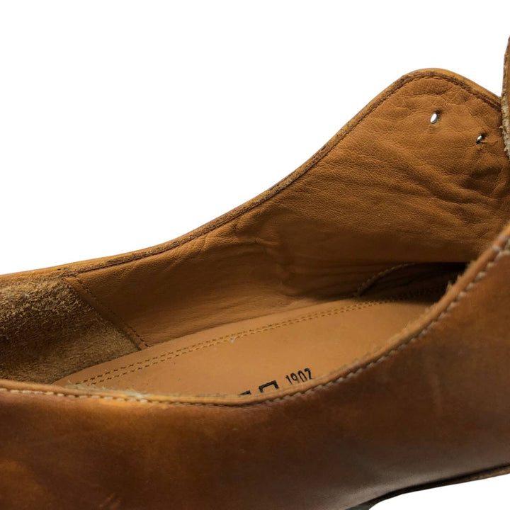 DEVRED Plain Toe Shoes, Made in Italy, Size 42 Men's 28.0cm unclear brown type Vintage Second Hand