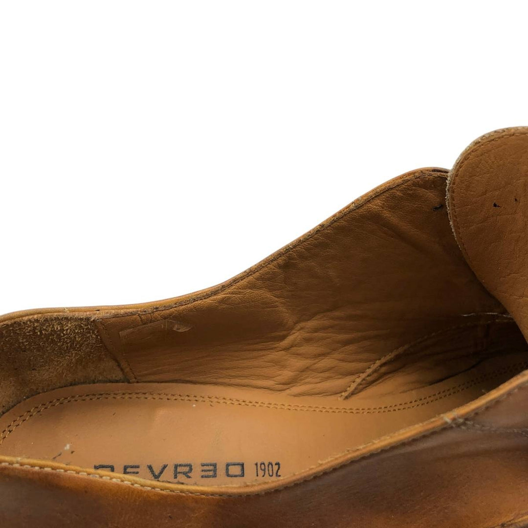 DEVRED Plain Toe Shoes, Made in Italy, Size 42 Men's 28.0cm unclear brown type Vintage Second Hand