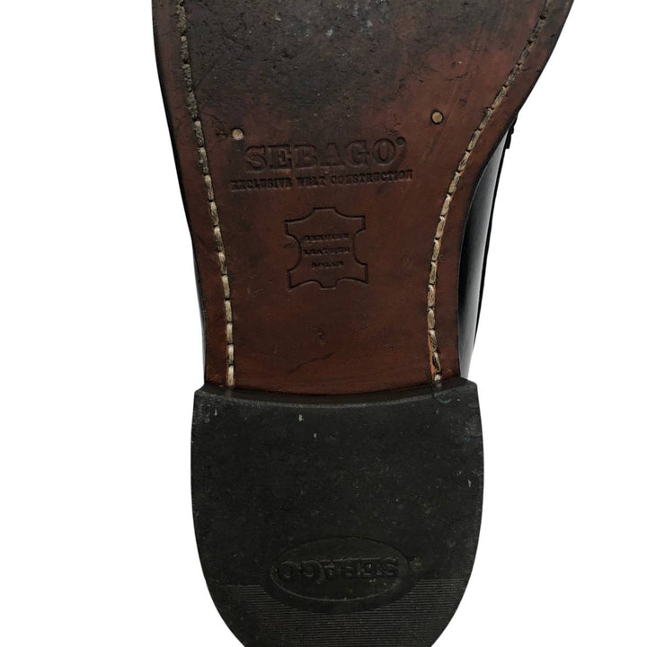 Sebago coin loafers, size 8.5 Men's 26.5cm genuine leather black type Vintage Second Hand