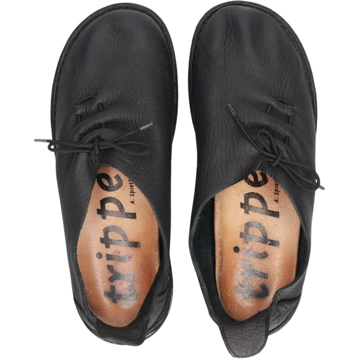 Trippen BRAUT leather shoes, size 38 Women's 25.0cm unclear black type Vintage Second Hand
