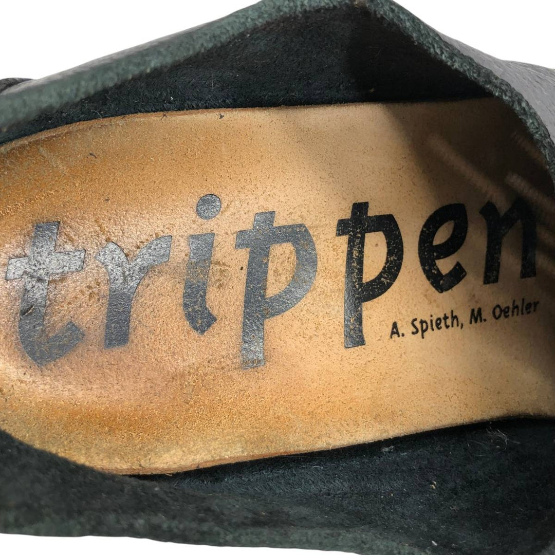 Trippen BRAUT leather shoes, size 38 Women's 25.0cm unclear black type Vintage Second Hand