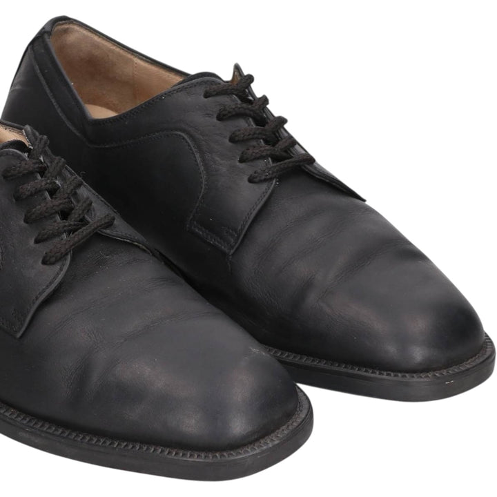 Salvatore Ferragamo plain toe shoes, made in Italy, size 7 (2E). Men's 26.0cm unclear black type Vintage Second Hand