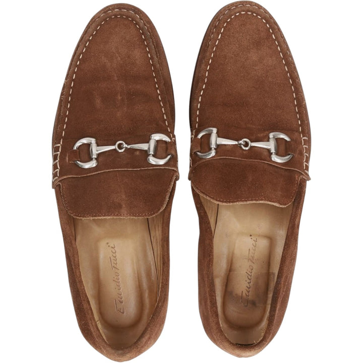 Emidio Tucci Bit Loafers, Loafers, Size 42 Men's 27.5cm unclear brown type Vintage Second Hand