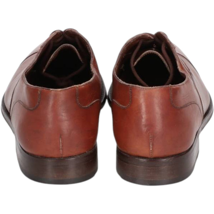 Bruno Magli RANDY Straight Tip Shoes, Made in Italy, Size 9 1/2 M Men's 27.0cm genuine leather brown type Vintage Second Hand