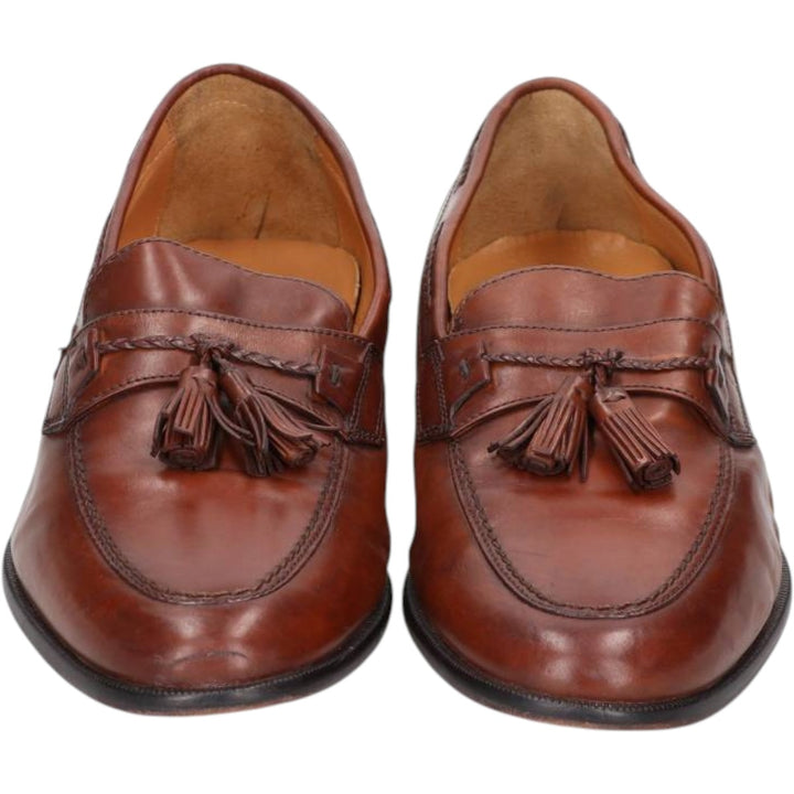 Johnston and Murphy tassel loafers, size 9 1/2 W Men's 27.5cm unclear red type reddish brown Vintage Second Hand
