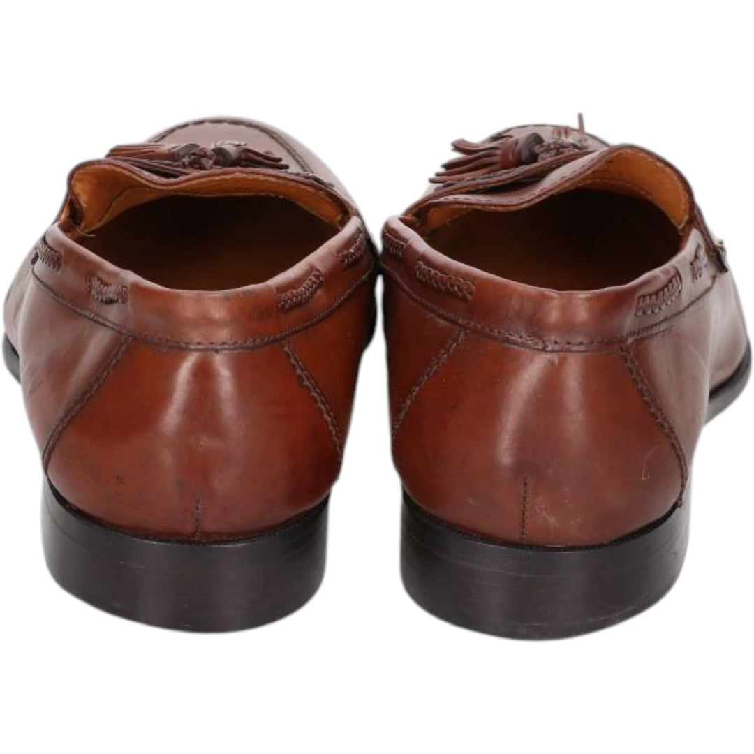 Johnston and Murphy tassel loafers, size 9 1/2 W Men's 27.5cm unclear red type reddish brown Vintage Second Hand