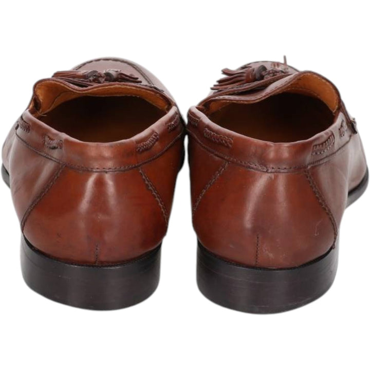 Johnston and Murphy tassel loafers, size 9 1/2 W Men's 27.5cm unclear red type reddish brown Vintage Second Hand