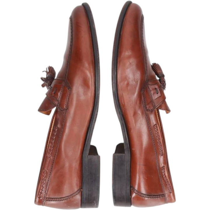 Johnston and Murphy tassel loafers, size 9 1/2 W Men's 27.5cm unclear red type reddish brown Vintage Second Hand