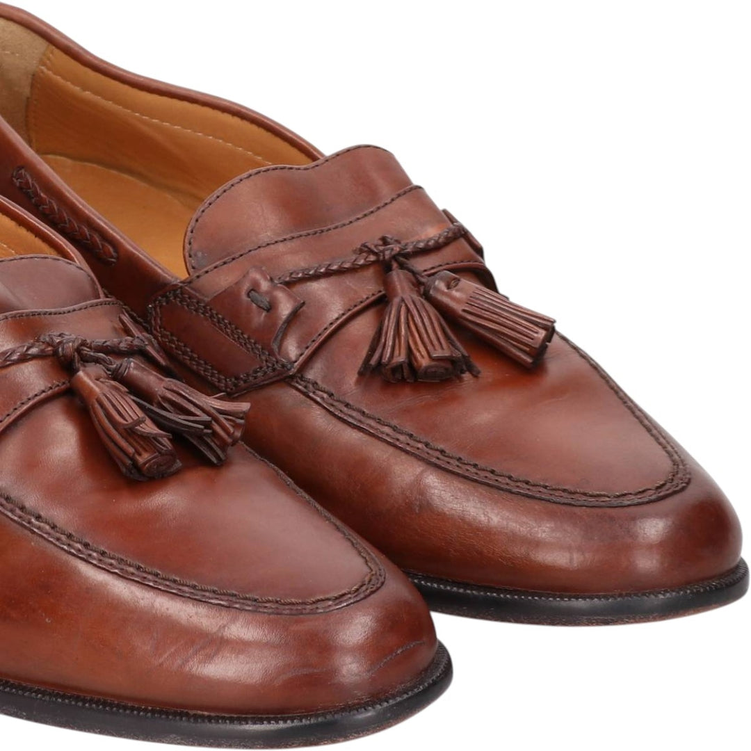 Johnston and Murphy tassel loafers, size 9 1/2 W Men's 27.5cm unclear red type reddish brown Vintage Second Hand