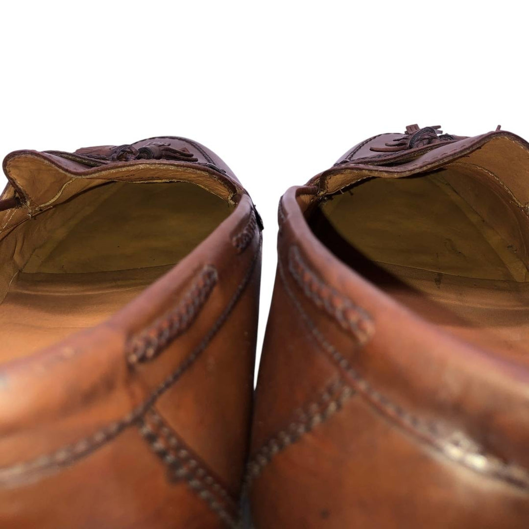 Johnston and Murphy tassel loafers, size 9 1/2 W Men's 27.5cm unclear red type reddish brown Vintage Second Hand