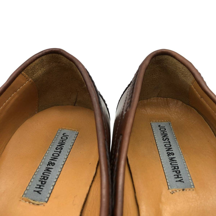 Johnston and Murphy tassel loafers, size 9 1/2 W Men's 27.5cm unclear red type reddish brown Vintage Second Hand
