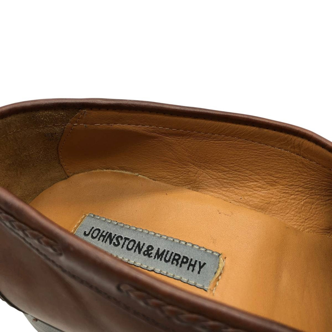 Johnston and Murphy tassel loafers, size 9 1/2 W Men's 27.5cm unclear red type reddish brown Vintage Second Hand
