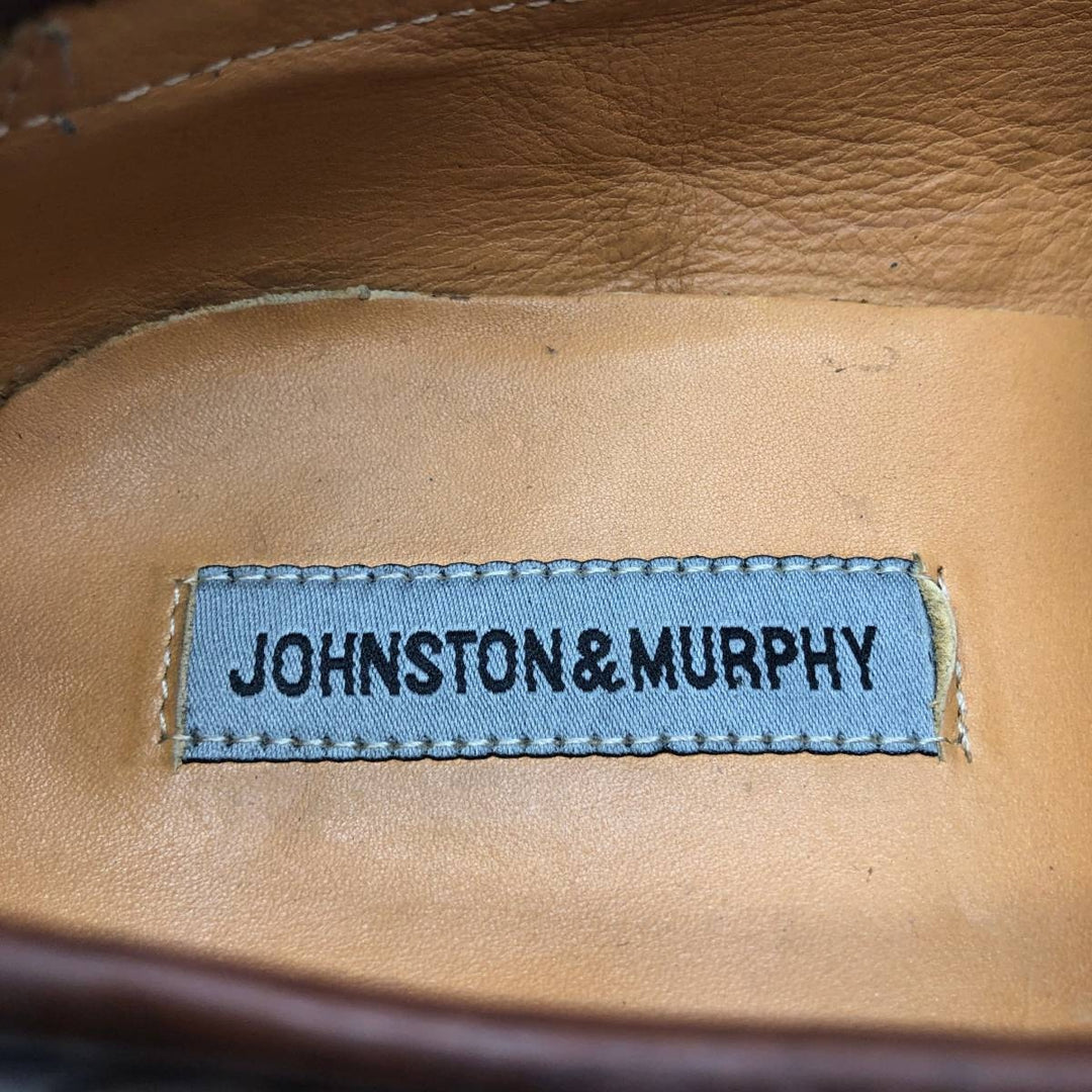 Johnston and Murphy tassel loafers, size 9 1/2 W Men's 27.5cm unclear red type reddish brown Vintage Second Hand