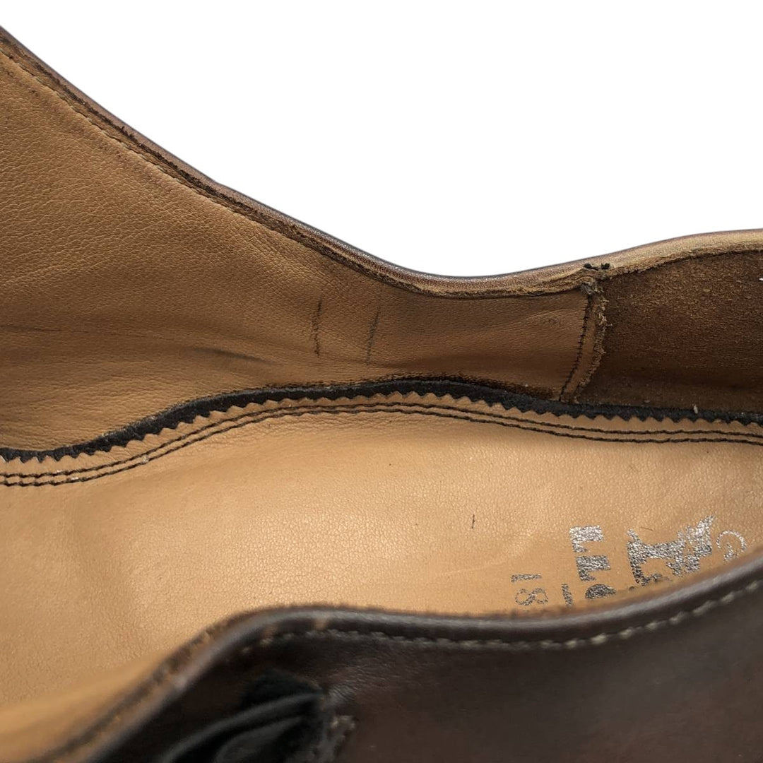 Lloyd double monk strap shoes, made in Germany, size 8 1/2 F Men's 27.0cm genuine leather brown type Vintage Second Hand