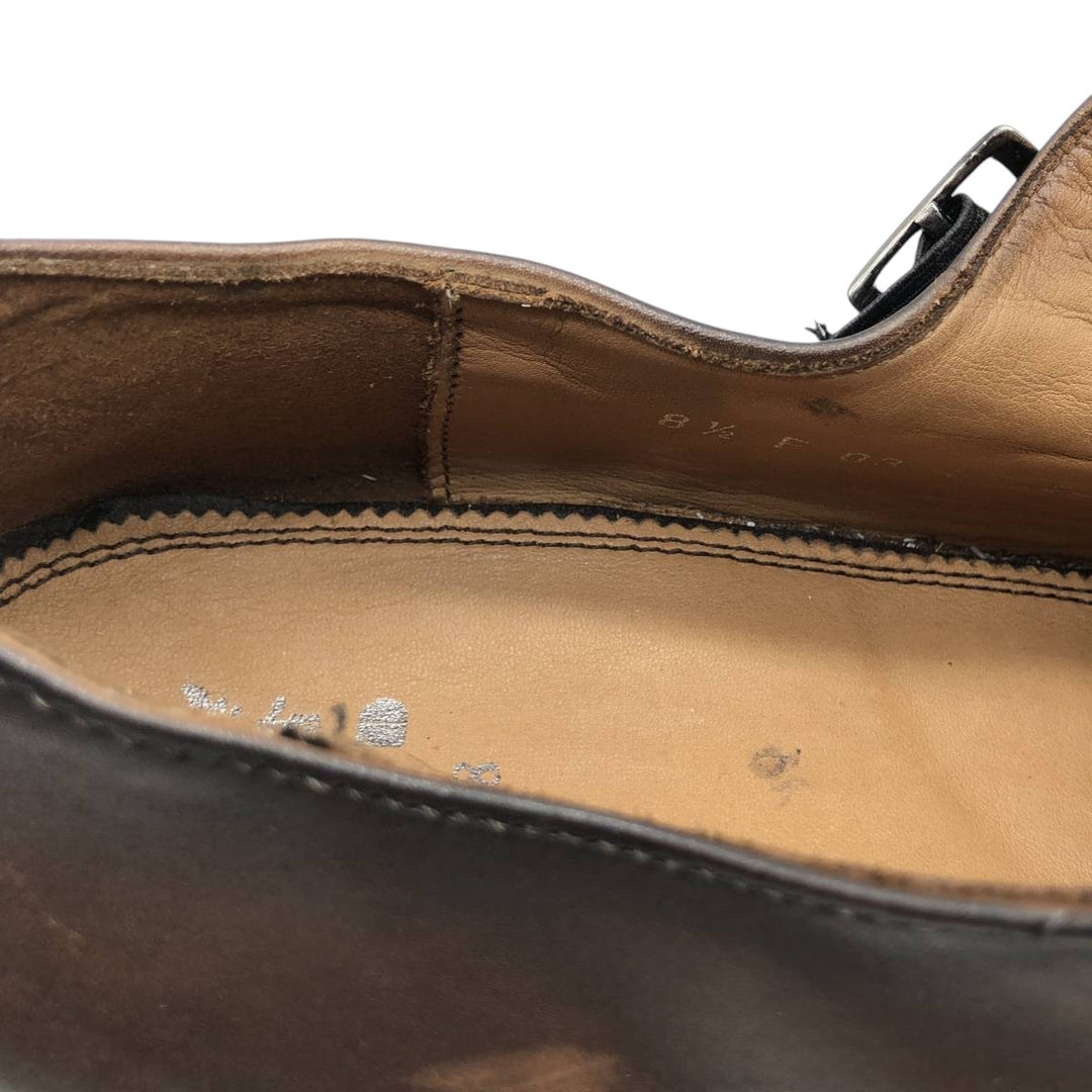 Lloyd double monk strap shoes, made in Germany, size 8 1/2 F Men's 27.0cm genuine leather brown type Vintage Second Hand