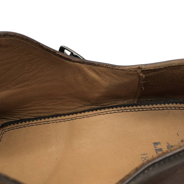 Lloyd double monk strap shoes, made in Germany, size 8 1/2 F Men's 27.0cm genuine leather brown type Vintage Second Hand