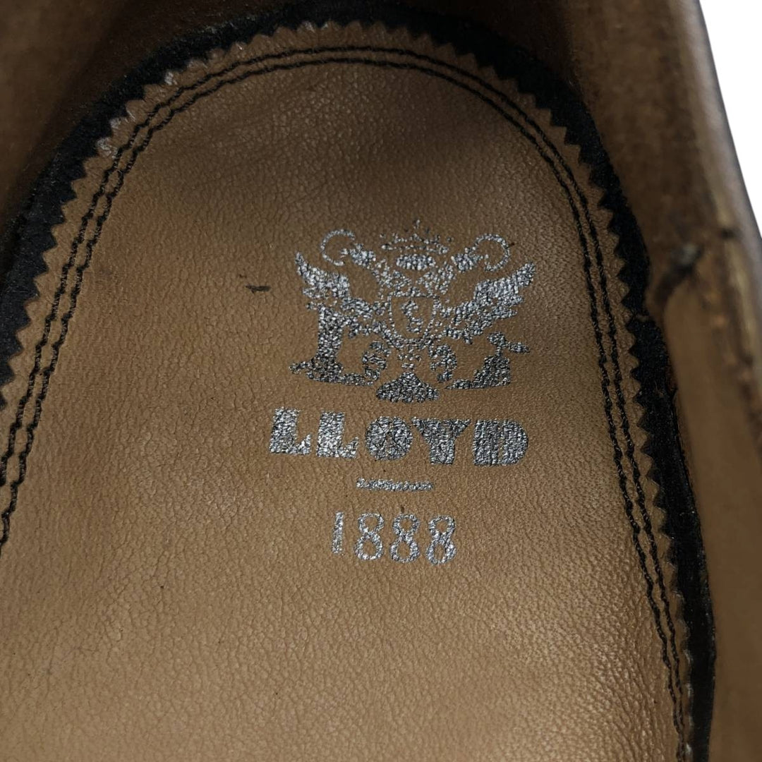 Lloyd double monk strap shoes, made in Germany, size 8 1/2 F Men's 27.0cm genuine leather brown type Vintage Second Hand