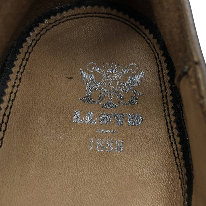 Lloyd double monk strap shoes, made in Germany, size 8 1/2 F Men's 27.0cm genuine leather brown type Vintage Second Hand