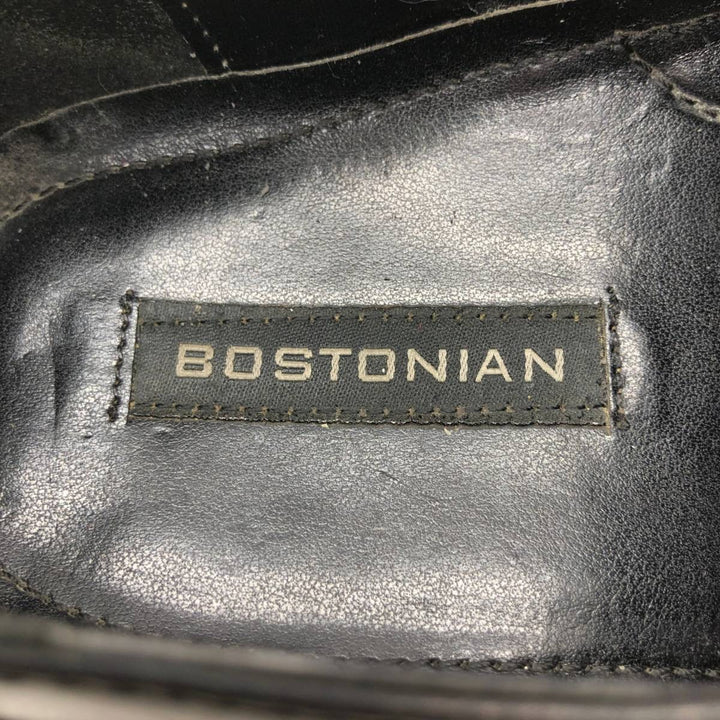 Bostonian Vamploofer 10 M Men's 28.0cm genuine leather black type Vintage Second Hand
