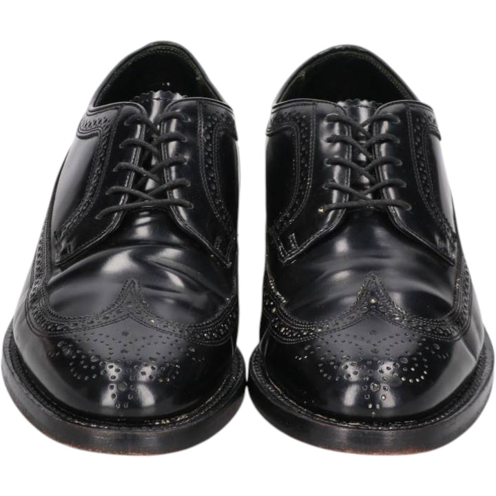 Florsheim Imperial Jefferson Full Brogue Wingtip Shoes, Size 8 1/2 E Men's 26.5cm unclear black type Vintage Second Hand