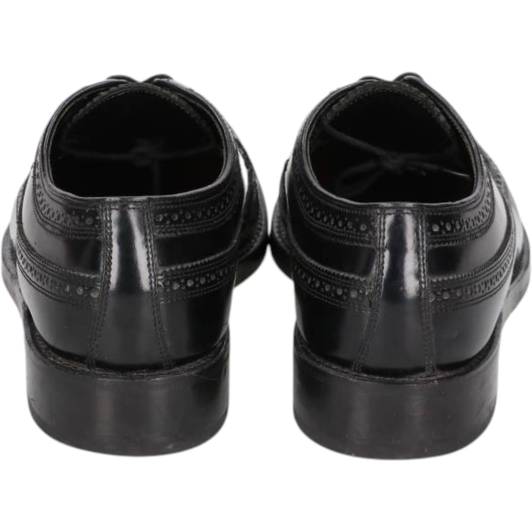 Florsheim Imperial Jefferson Full Brogue Wingtip Shoes, Size 8 1/2 E Men's 26.5cm unclear black type Vintage Second Hand