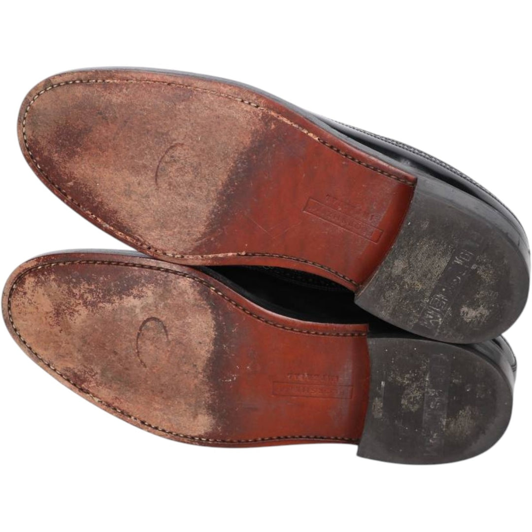 Florsheim Imperial Jefferson Full Brogue Wingtip Shoes, Size 8 1/2 E Men's 26.5cm unclear black type Vintage Second Hand