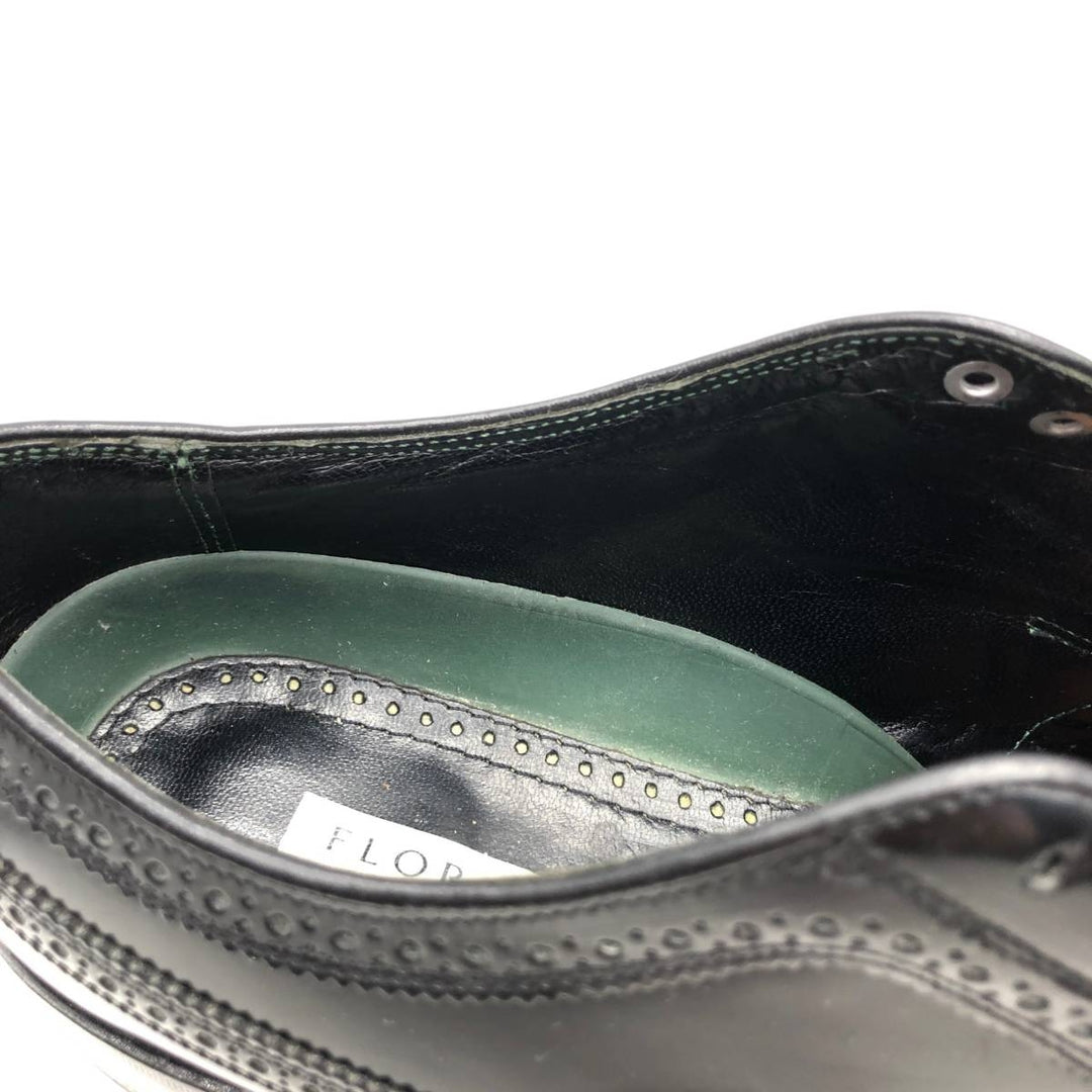 Florsheim Imperial Jefferson Full Brogue Wingtip Shoes, Size 8 1/2 E Men's 26.5cm unclear black type Vintage Second Hand