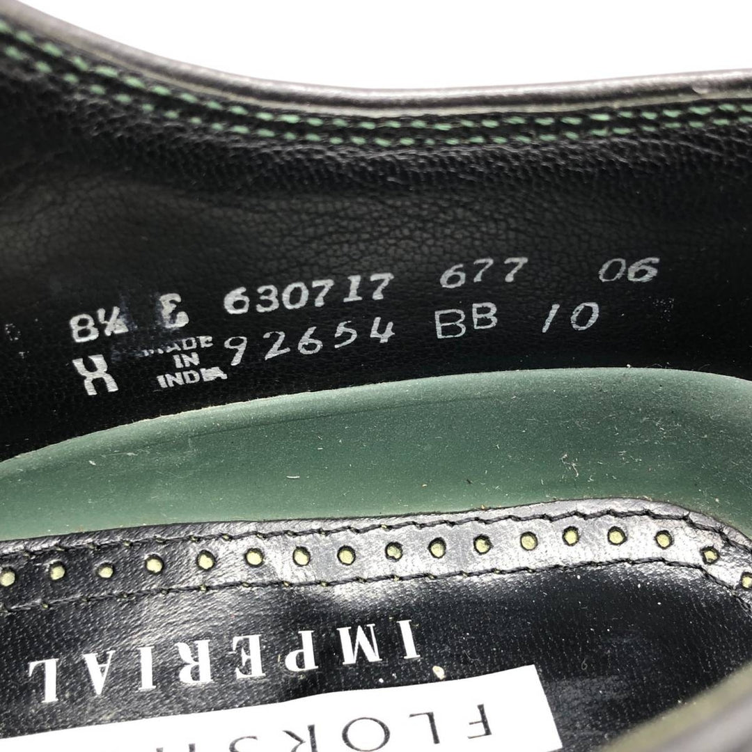 Florsheim Imperial Jefferson Full Brogue Wingtip Shoes, Size 8 1/2 E Men's 26.5cm unclear black type Vintage Second Hand