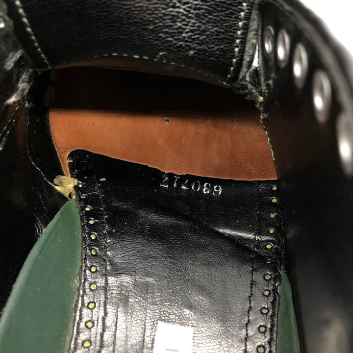 Florsheim Imperial Jefferson Full Brogue Wingtip Shoes, Size 8 1/2 E Men's 26.5cm unclear black type Vintage Second Hand