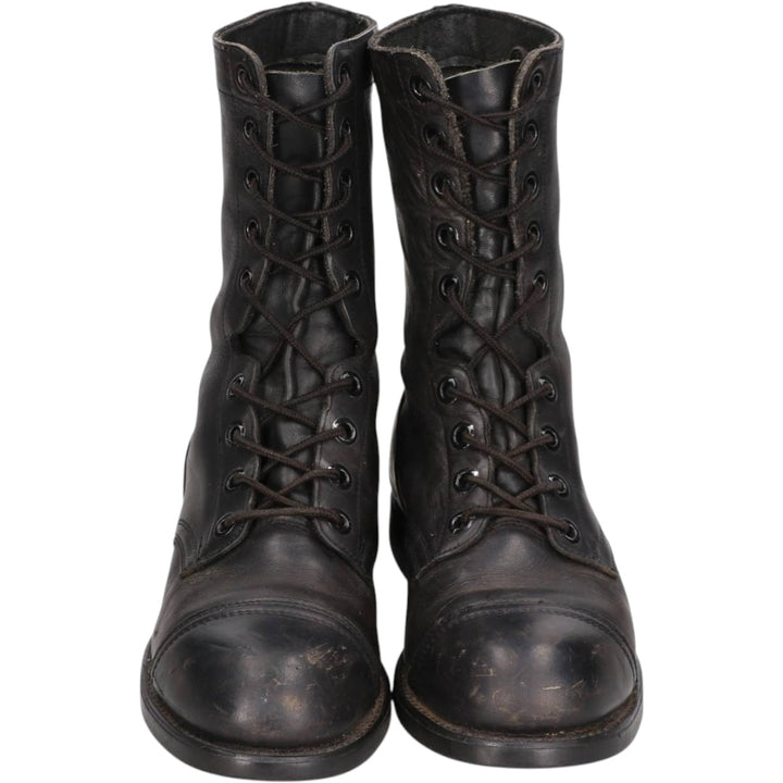 US Military Steel Toe Jump Boots, Size 7 1/2R (Men's, equivalent to 10.2 inches), Vintage /saa017010 Men's 26.0cm unclear black type Vintage Second Hand